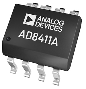 ADI's AD8411A current-sense amplifier Image of ADI's AD8411A current-sense amplifier