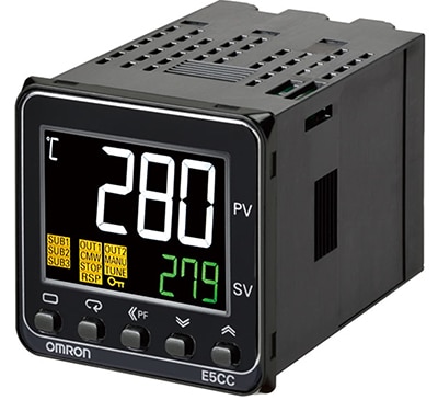Omron E5CC temperature controllers Image of Omron E5CC temperature controllers