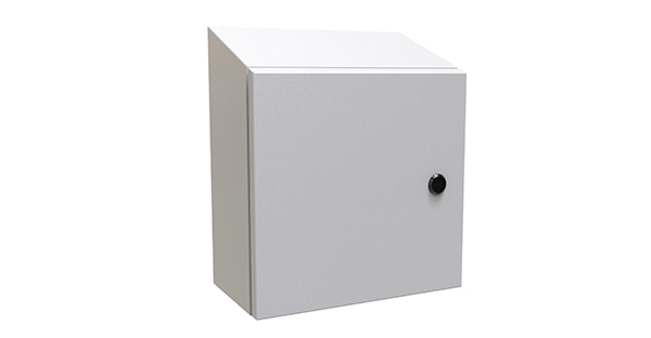 Hammond ST12126LG mild steel enclosure תמונה של מארז פלדה דלת פחמן Hammond ST12126LG