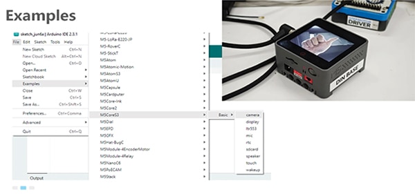 M5 CoreS3 函式庫中提供的其他自帶周邊範例程式 M5 CoreS3库中提供的其他自带外设示例程序