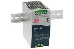 SDR-240 Series 240 W Industrial DIN Rail Power Supply - MEAN WELL