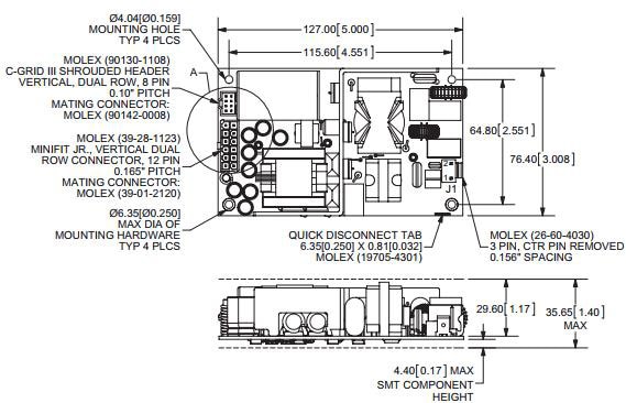 Mechanical Drawing of VMS-365 Series