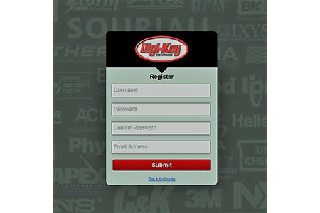 Registration at DigiKey Image of Registration at DigiKey