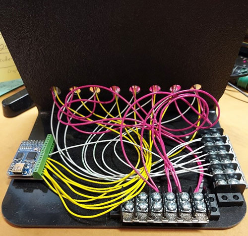 Testbed wiring prior to using a breakout board