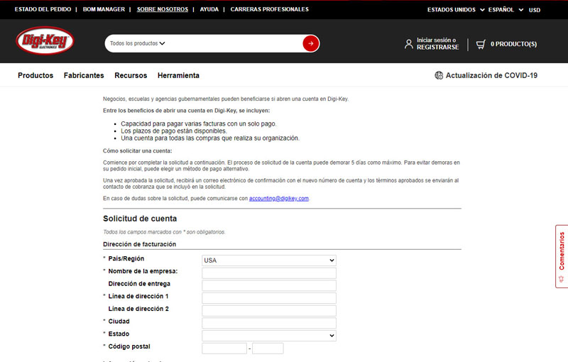 Tres formas en las que tener una cuenta de crédito DigiKey facilita los negocios