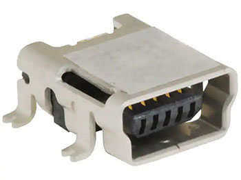 Hirose's UX60A-MB-5ST consumer-focused USB receptacle
