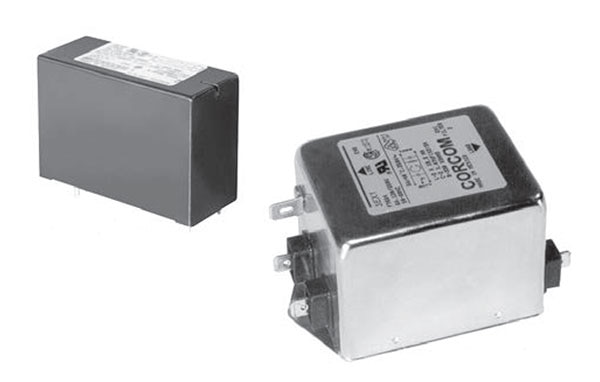 The X, Y, Z series of power entry filters from TE Connectivity Corcom