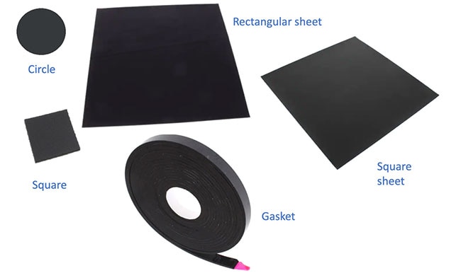 ISOLOSS LS polyurethane foam in different shapes