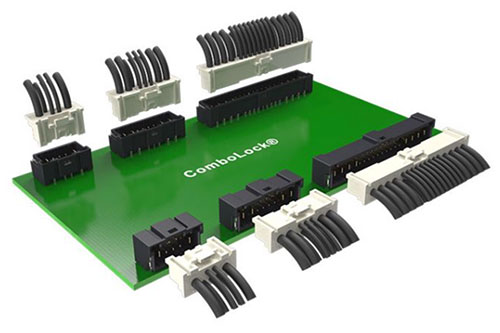 ComboLock hybrid wire-to-board connector system