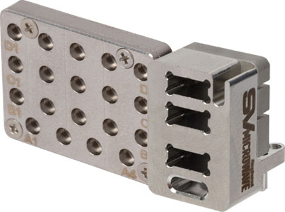 Amphenol SV Microwave's SMPS 9321-6010 VITA 66.5 plug-in hybrid module