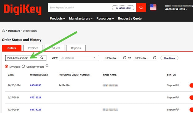 How to Share Your New (and Previous) Custom PCB Orders