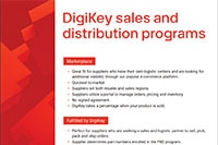 DigiKey Distribution and Sales Programs