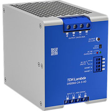 TDK-Lambda 3-Phase Power Supplies Provide Many Options for DIN Rail Applications
