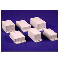 Image showing the different form factors of 1555 F Series IP67 enclosures Hammond 1555 F Series