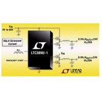 Analog Devices' Power: LTC3890 - 60V Low IQ, Dual, 2-Phase Synchronous Step-Down DC/DC Controller Image of Analog Devices' Power: LTC3890 - 60V Low IQ, Dual, 2-Phase Synchronous Step-Down DC/DC Controller