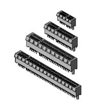 Several different sizes of PCIe card connectors PCI Express Edge Card Connector