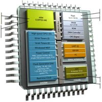 32-bit ARM Cortex-M0 processor and internal organization LPC1200