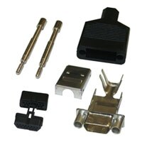 Image of a disassembled MICRO-D cable mount MICRO-D Cable Mount Connectors