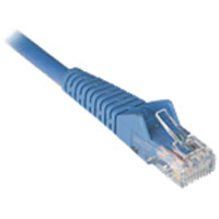The termination of a CAT 4, 5, or 6 network cable Copper Network Cables