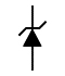 TVS Diode schematic symbol Abbildung: Schaltsymbol einer TVS-Diode