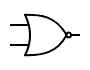 NOR Gate schematic symbol תמונה של סימבול סכמטי של שער NOR