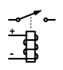 Relay, SPST schematic symbol Image of Relay, SPST schematic symbol