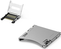ATTEND's 104/112 Series SD and microSD Memory Card Sockets Image of  ATTEND's 104/112 Series SD and Micro SD Memory Card Socket