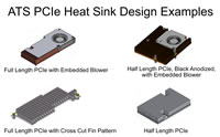 ATS PCIe Heat Sink Design Examples (Click to Enlarge) Image of ATS PCIe Heat Sink Design Examples