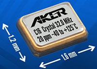 Aker Technology's C16 Series Ultra Miniature Crystal Unit Image of Aker Technology's C16 Series Ultra Miniature Crystal Unit