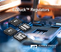 Alpha and Omega High-Efficiency EZBuck Synchronous Regulators Image of Alpha and Omega High-Efficiency EZBuck Synchronous Regulators