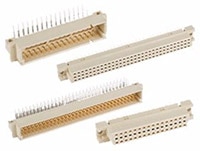 Amphenol ICC's DIN 41612 High Temperature (HT) Series Headers and Receptacles Image of Amphenol's DIN 41612 High Temperature (HT) Series Headers and Receptacles