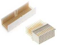 Amphenol's Millipacs® 2 mm Hard Metric Series – Vertical Headers and Receptacles Amphenol 的 Millipacs® 2 mm 緊密矩陣式系列 – 立式排針座和插座的圖片