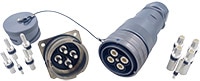 Amphenol Industrial Operations GTC-E Series Rugged Connectors for Harsh Environments Image of Amphenol Industrial Operations GTC-E Series Rugged Connectors for Harsh Environments