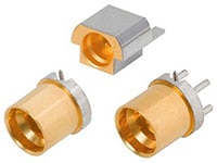 Amphenol SV Microwave's Pre-Tinned (De-Golded) PCB Connectors Image of Amphenol SV Microwave's Pre-Tinned (De-Golded) PCB Connectors