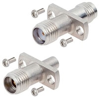 Amphenol SV Microwave’s Two Hole Flange Adapters Bild der Zweiloch-Flanschadapter von Amphenol SV Microwave
