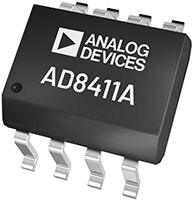 Analog Devices' AD8410A/AD8411A Current-Sense Amplifiers Image of Analog Devices' AD8410A/AD8411A Current-Sense Amplifiers