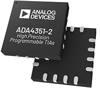 Analog Devices' ADA4351-2 Programmable Gain Transimpedance Amplifier (PGTIA) Image de l'amplificateur d'adaptation d'impédance à gain programmable (PGTIA) ADA4351-2 d'Analog Devices