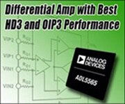Analog Devices' ADL5565 Differential Amplifier Analog Devices 的 ADL5565 差動放大器影像
