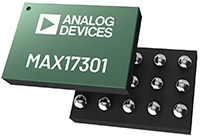 Analog Devices' MAX17301 Fuel Gauge with Protector Abbildung: Ladungsmesser MAX17301 von Analog Devices mit Schutz
