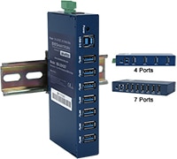 B+B SmartWorx's USH20x Industrial USB 3.0 Hubs Image of B+B SmartWorx's USH20x Industrial USB 3.0 Hubs