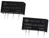CUI Inc. PDME2-S and PEME2-S Series SIP Isolated DC/DC Converters Image of CUI Inc. PDME2-S and PEME2-S Series SIP Isolated DC/DC Converters