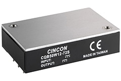 Image of Cincon's CQB50W12 Series: 30 W to 50 W 12:1 Input Isolated DC/DC Converter