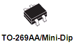 Comchip Technology's Low VF Schottky Bridge Rectifier in TO-269AA (Mini-Dip) package  Image of Comchip Technology's Low VF Schottky Bridge Rectifier in TO-269AA (Mini-Dip) package