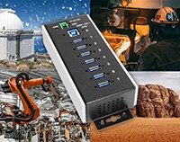 Coolgear's WTR-UH Series Industrial USB Hubs Image of Coolgear's WTR-UH Series Industrial USB Hubs