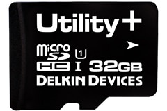 Image of Delkin Devices' Utility and Utility+ microSD/SD Cards