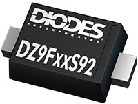 Diodes DZ9FxxS92 Series Zener Diodes  Abbildung: Zenerdioden der Serie DZ9FxxS92 von Diodes