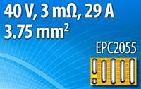 EPC EPC2055 29 A 40 V eGaN® FET Image of EPC EPC2055 29 A 40 V eGaN® FET