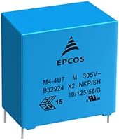 EPCOS/TDK’s MKP-X2 Series Capacitors Image of EPCOS/TDK’s MKP-X2 Series Capacitors