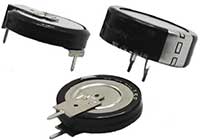 Eaton KVR/KWR Series Ultra-High Energy Coin Cell Supercapacitors Image of Eaton KVR/KWR Series Ultra-High Energy Coin Cell Supercapacitors
