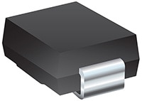 Eaton's TVS Diodes SMC Size 1,500 W – 5,000 W Surface Mount Transient Protection Image des diodes TVS au format SMC à montage en surface de 1500 W à 5000 W d'Eaton pour la protection contre les transitoires